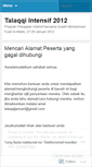 Mobile Screenshot of intensif2012.wordpress.com