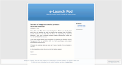 Desktop Screenshot of elaunchpod.wordpress.com