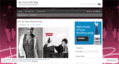 Desktop Screenshot of hercurvylife.wordpress.com