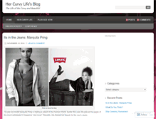 Tablet Screenshot of hercurvylife.wordpress.com