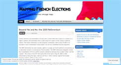 Desktop Screenshot of electionsfrance.wordpress.com