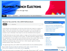 Tablet Screenshot of electionsfrance.wordpress.com