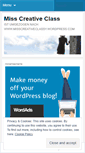 Mobile Screenshot of misscreativeclass.wordpress.com