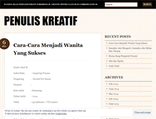 Tablet Screenshot of parapenuliskreatif.wordpress.com