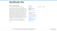 Desktop Screenshot of geekofficecalls.wordpress.com