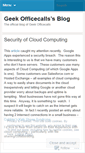 Mobile Screenshot of geekofficecalls.wordpress.com