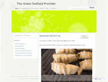 Tablet Screenshot of greenseafood.wordpress.com