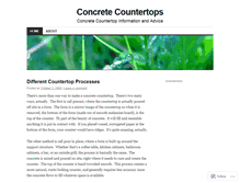 Tablet Screenshot of concretecountertop.wordpress.com