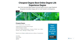 Desktop Screenshot of cheapestdegree.wordpress.com