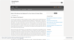 Desktop Screenshot of ispeakapple.wordpress.com