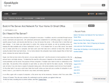 Tablet Screenshot of ispeakapple.wordpress.com