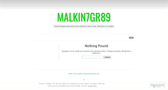 Desktop Screenshot of malkin7gr89.wordpress.com