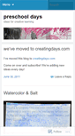 Mobile Screenshot of preschooldays.wordpress.com