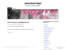 Tablet Screenshot of preschooldays.wordpress.com