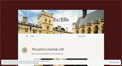 Desktop Screenshot of exeterelle.wordpress.com