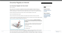 Desktop Screenshot of encuestaspagadasinternet.wordpress.com