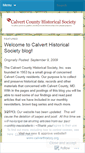 Mobile Screenshot of calverthistory.wordpress.com