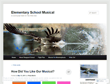 Tablet Screenshot of elementaryschoolmusical.wordpress.com