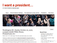 Tablet Screenshot of iwantapresident.wordpress.com