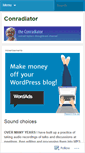 Mobile Screenshot of conradiator.wordpress.com