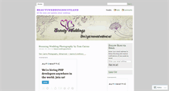 Desktop Screenshot of beautyweddingsscotland.wordpress.com