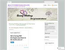 Tablet Screenshot of beautyweddingsscotland.wordpress.com