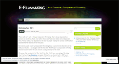 Desktop Screenshot of efilmmaking.wordpress.com