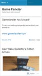 Mobile Screenshot of gamefancier.wordpress.com