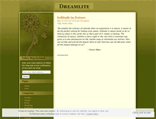 Tablet Screenshot of dreamlite.wordpress.com