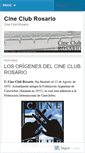 Mobile Screenshot of cineclubrosario.wordpress.com