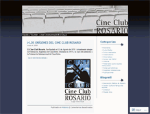 Tablet Screenshot of cineclubrosario.wordpress.com