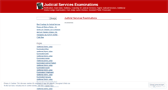 Desktop Screenshot of judicialserviceexams.wordpress.com