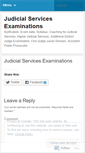 Mobile Screenshot of judicialserviceexams.wordpress.com
