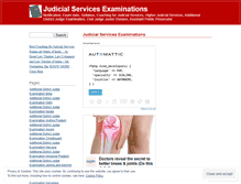 Tablet Screenshot of judicialserviceexams.wordpress.com