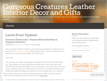 Tablet Screenshot of gorgeouscreatures.wordpress.com