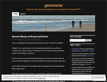 Tablet Screenshot of genaverse.wordpress.com