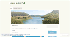 Desktop Screenshot of lilacsinthefall.wordpress.com