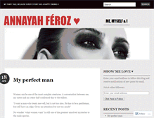 Tablet Screenshot of annayahferoz.wordpress.com