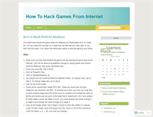 Tablet Screenshot of gamehackers.wordpress.com