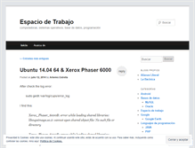 Tablet Screenshot of espaciodetrabajo.wordpress.com