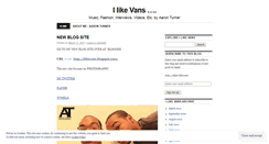 Desktop Screenshot of ilikevans.wordpress.com