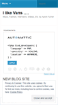 Mobile Screenshot of ilikevans.wordpress.com