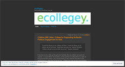 Desktop Screenshot of ecollegey.wordpress.com