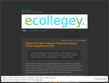 Tablet Screenshot of ecollegey.wordpress.com