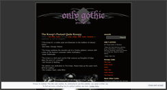 Desktop Screenshot of onlygothic.wordpress.com