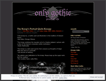 Tablet Screenshot of onlygothic.wordpress.com
