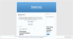 Desktop Screenshot of kpopcrazy.wordpress.com