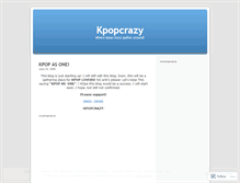 Tablet Screenshot of kpopcrazy.wordpress.com