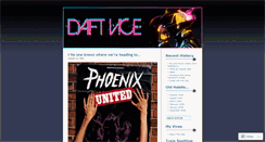 Desktop Screenshot of daftvice.wordpress.com