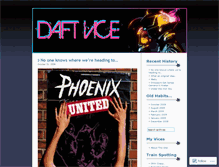 Tablet Screenshot of daftvice.wordpress.com